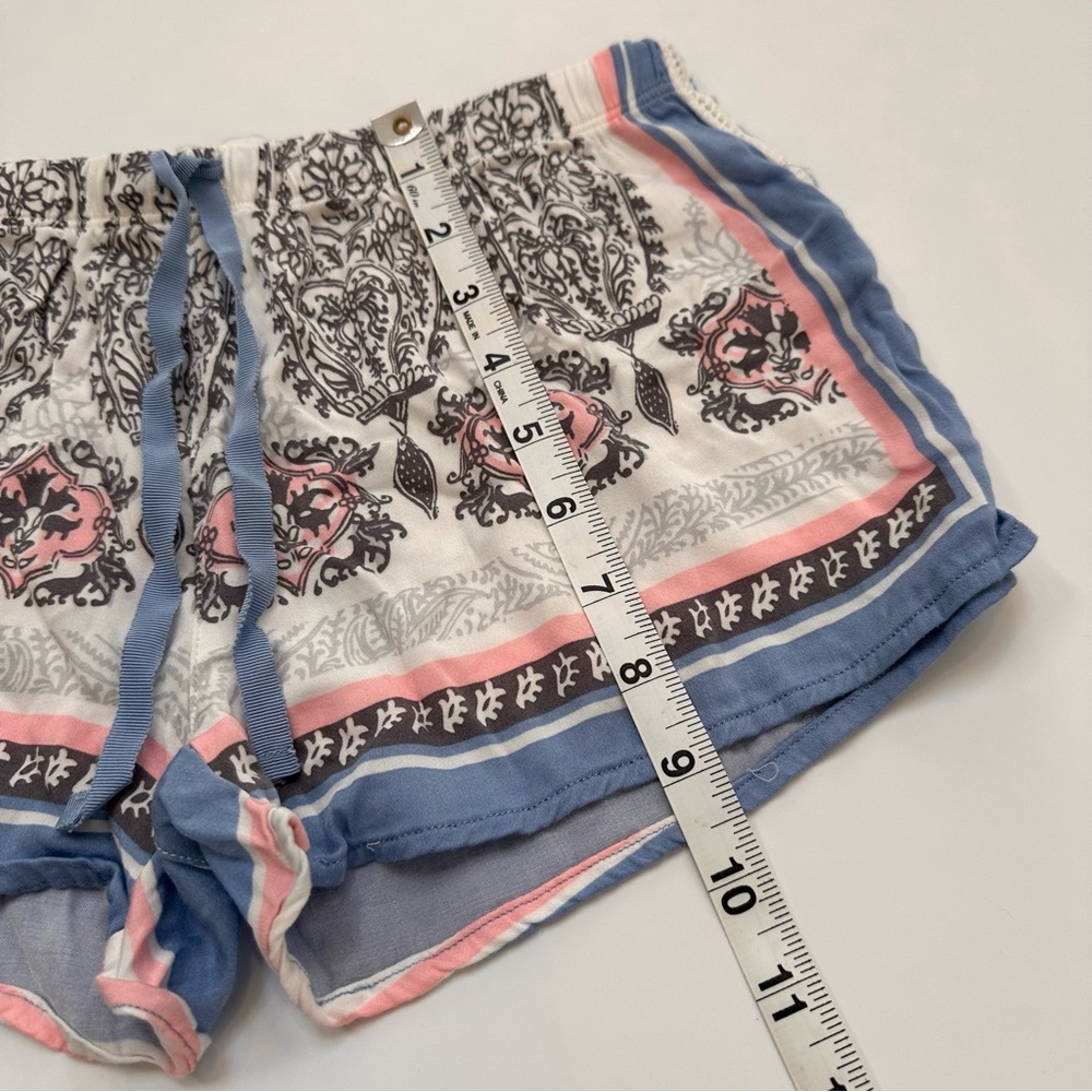 PJ Salvage Women's size XS Blue and Pink Patterned Sleep Shorts - Picture 5 of 5